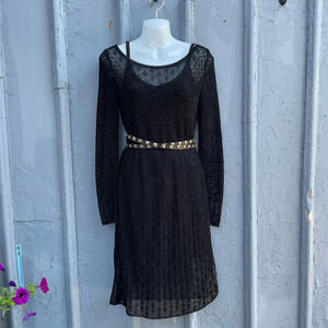 Missoni black knit shift dress,  size 40 (Size US 4)